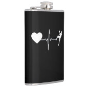 ハンドボールプレーヤーのハートビート フラスク (右)