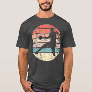 ハンドボールプレーヤーレトロ Tシャツ