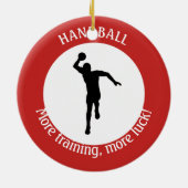 ハンドボールプレーヤー セラミックオーナメント (裏面)