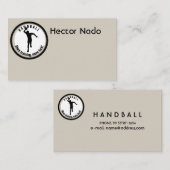 ハンドボールプレーヤー 名刺 (正面/裏面)