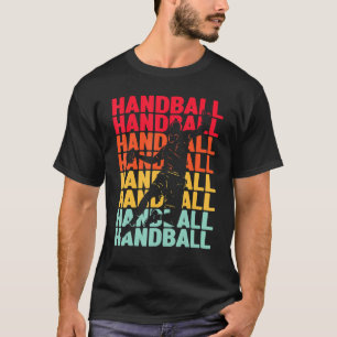ハンドボール好きのためのレトロなビンテージ ハンドボール デザイン Tシャツ