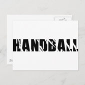 ハンドボール文字 ポストカード (正面/裏面)