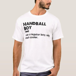 ハンドボール男子の定義　面白いハンドボールプレーヤー Tシャツ