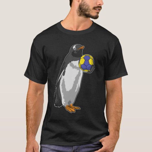 ハンドボール競技でのペンギン Tシャツ (正面)