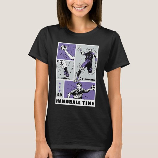 ハンドボール遊タイムメーカーコラージュ2 Tシャツ (正面)