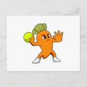 ハンドボール選手がハンドボールを持ってる ポストカード (正面)