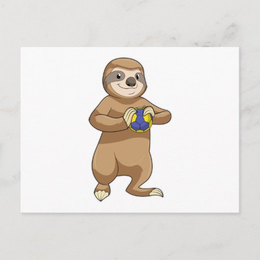 ハンドボール選手としてのスロー ポストカード (正面)