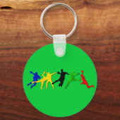 ハンドボール選手サマーゲームのキーチェーン キーホルダー (正面)