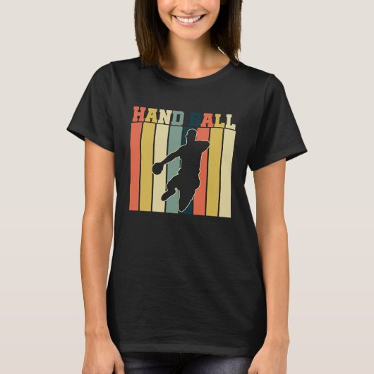 ハンドボール選手スポーツチームの球技 Tシャツ (正面)