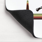 ハンドボール選手スポーツチームハンドボールのハートビート マウスパッド (コーナー)