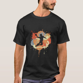 ハンドボール選手 ボールスポーツ Tシャツ