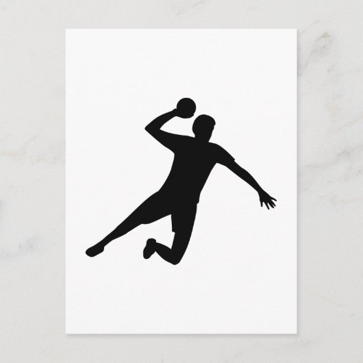 ハンドボール選手 ポストカード (正面)