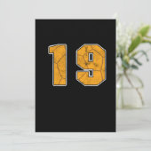 ハンドボール19誕生祝いスポーツギフト 招待状 (スタンド正面)