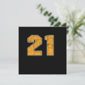 ハンドボール21セント誕生祝いスポーツギフト 招待状 (スタンド正面)