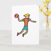 ハンドボール カード (黄色い花)