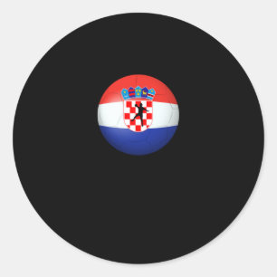 ハンドボール – クロアチア国旗のトーナメントシャツ ラウンドシール