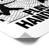 ハンドボール |ハンドボール選手トレーナーギフト ポスター (角)