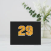 ハンドボール 29歳 誕生日 お祝い スポーツ ギフト ポストカード (スタンド正面)