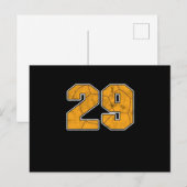 ハンドボール 29歳 誕生日 お祝い スポーツ ギフト ポストカード (正面/裏面)