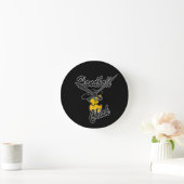 ハンドボール#4 ラウンド壁時計 (ホーム)