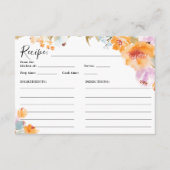 ハンドボ絵を描ホフローラウォーターカラーブライダルレシピ エンクロージャーカード (正面)