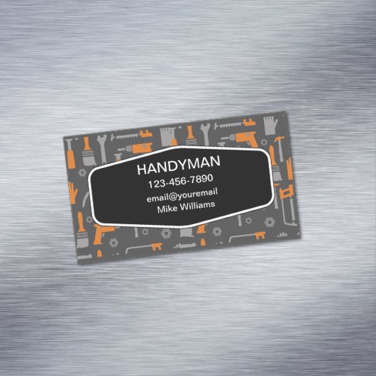 ハンドマニツールテーマ磁気ビジネスカード マグネット名刺 (インサイチュ)