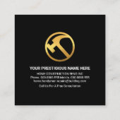 ハンドマニツール屋上旭日 スクエア名刺 (裏面)