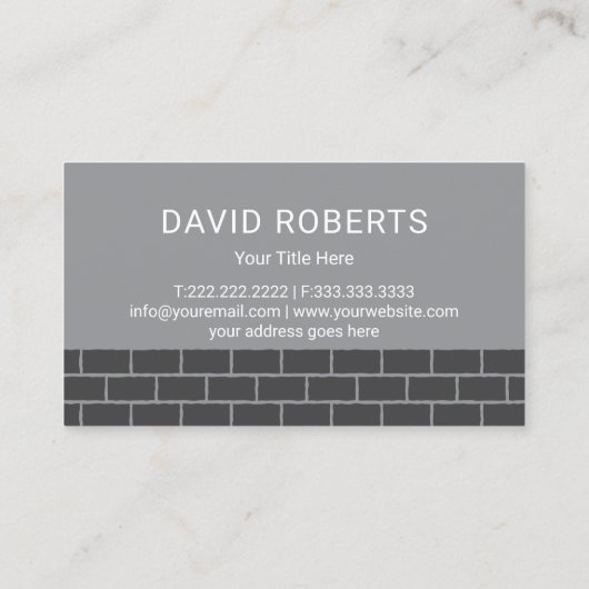 ハンドマニャンハウス修理サービスダークブリック 名刺 (裏面)