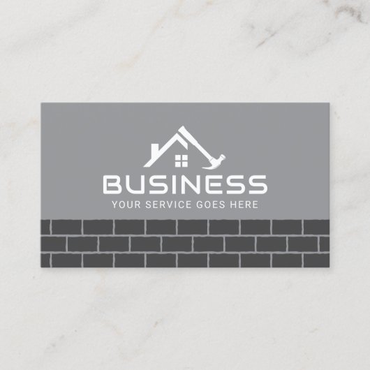 ハンドマニャンハウス修理サービスダークブリック 名刺 (正面)