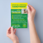 ハンドマニャンビジネスプロモチラシ – ホームビジネス チラシ (ハンドル)