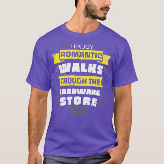 ハンドマニャー金物店ウォーキングおもしろいレンチ Tシャツ