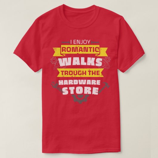 ハンドマニャー金物店ウォーキングおもしろいレンチ Tシャツ (デザイン正面)