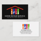 ハンドマニングツールルーフトップ建物 名刺 (正面/裏面)