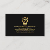 ハンドマニングツール金ゴールドストライプ契約者 名刺 (裏面)