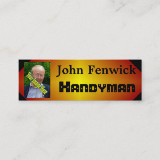 ハンドマニングテンプレートスモールビジネスヤードワークファブ スキニー名刺