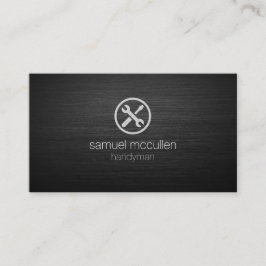 ハンドマニー修理ツールアイコンつや消しメタル技術 名刺