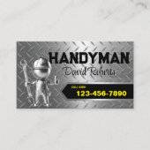 ハンドマニー修理・保守サービス金属鋼 名刺 (正面)