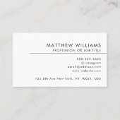 ハンドマンプロフェッショナルQRコードロゴビジモダンネス 名刺 (裏面)