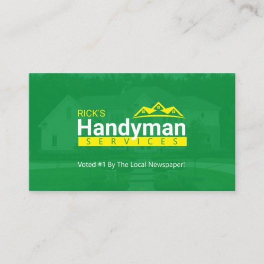 ハンドマン名刺-自宅用ビジネス 名刺 (正面)