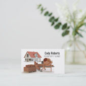 ハンドマン建築ビルダーブリックレイヤメーソンリー 名刺 (スタンド正面)