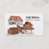 ハンドマン建築ビルダーブリックレイヤメーソンリー 名刺 (正面)