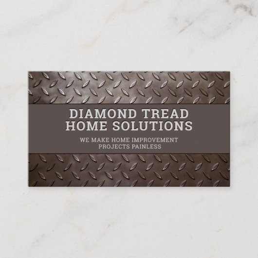 ハンドマン建築修理サービス金属鋼 名刺 (正面)