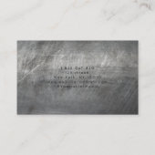 ハンドマン建築大工ツールフェイクメタル 名刺 (裏面)