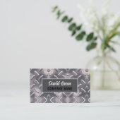 ハンドマン整備士ビルダー契約者建築 名刺 (スタンド正面)