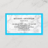 ハンドマン給水タップ白大理石配管工 名刺 (裏面)