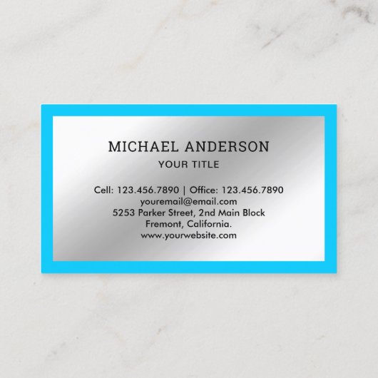 ハンドマン給水タップ金属製鋼配管工 名刺 (裏面)