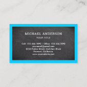 ハンドマン給水タップ黒板配管工 名刺 (裏面)