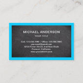 ハンドマン給水管黒板配管工 名刺 (裏面)