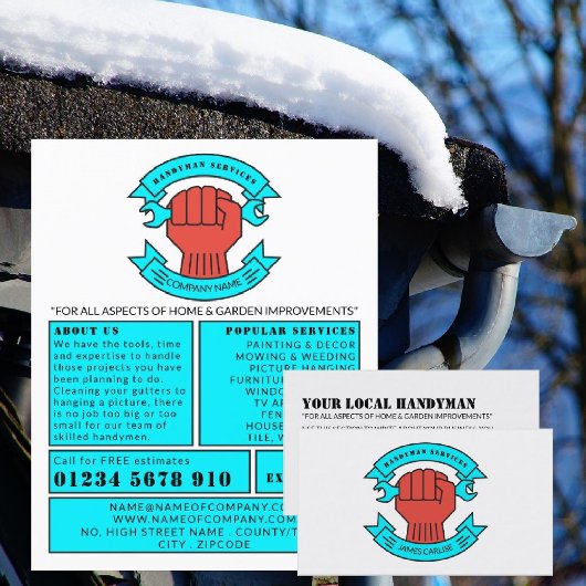 ハンドマン・フィスト・ロゴ 名刺