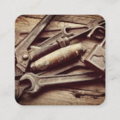 ハンドマ素朴イキツール保守修理サービス スクエア名刺 (正面)